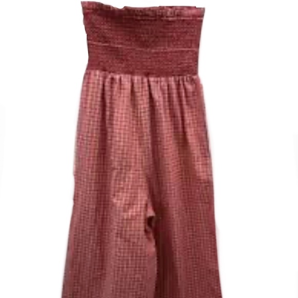 Brand New Maeve Smocked Basque-Waist Jumpsuit - Picture 9 of 9